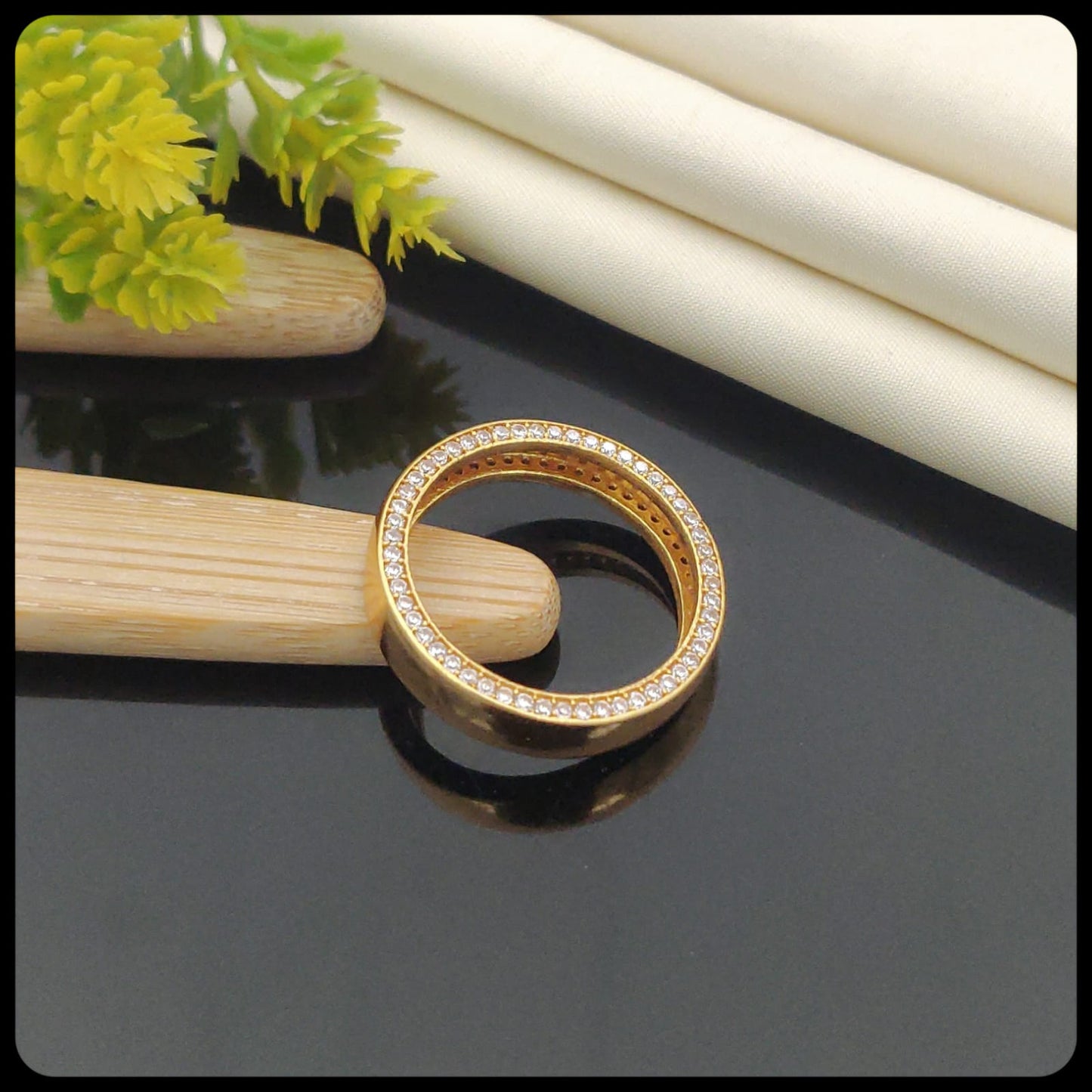 Expensive Diamond Design Men's Finger Ring with Gold Plated Brass(JR_0011) - Kadee Jewels
