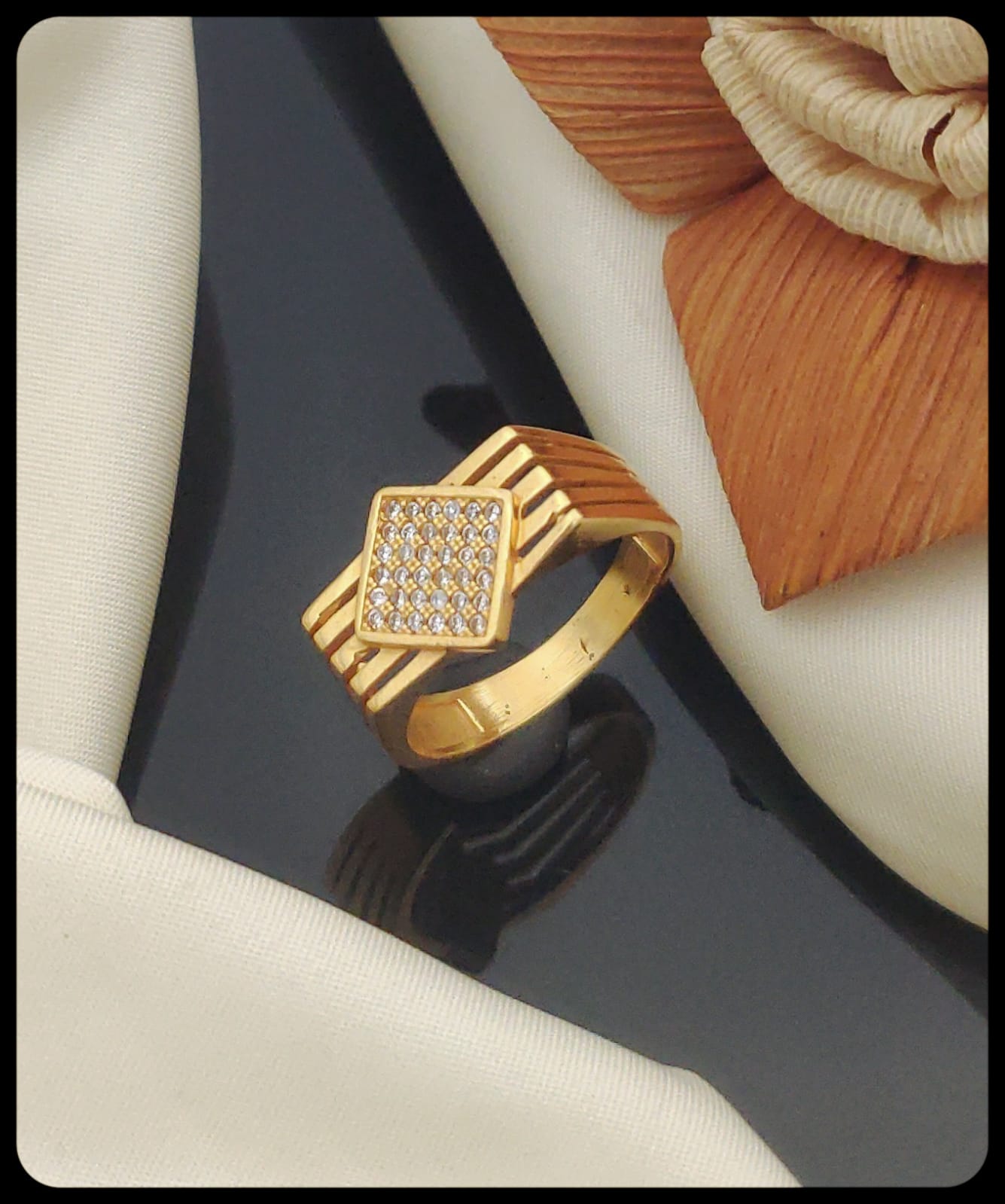 Plated Ring Gold Finger Ring Designs For Male With Price Attractive