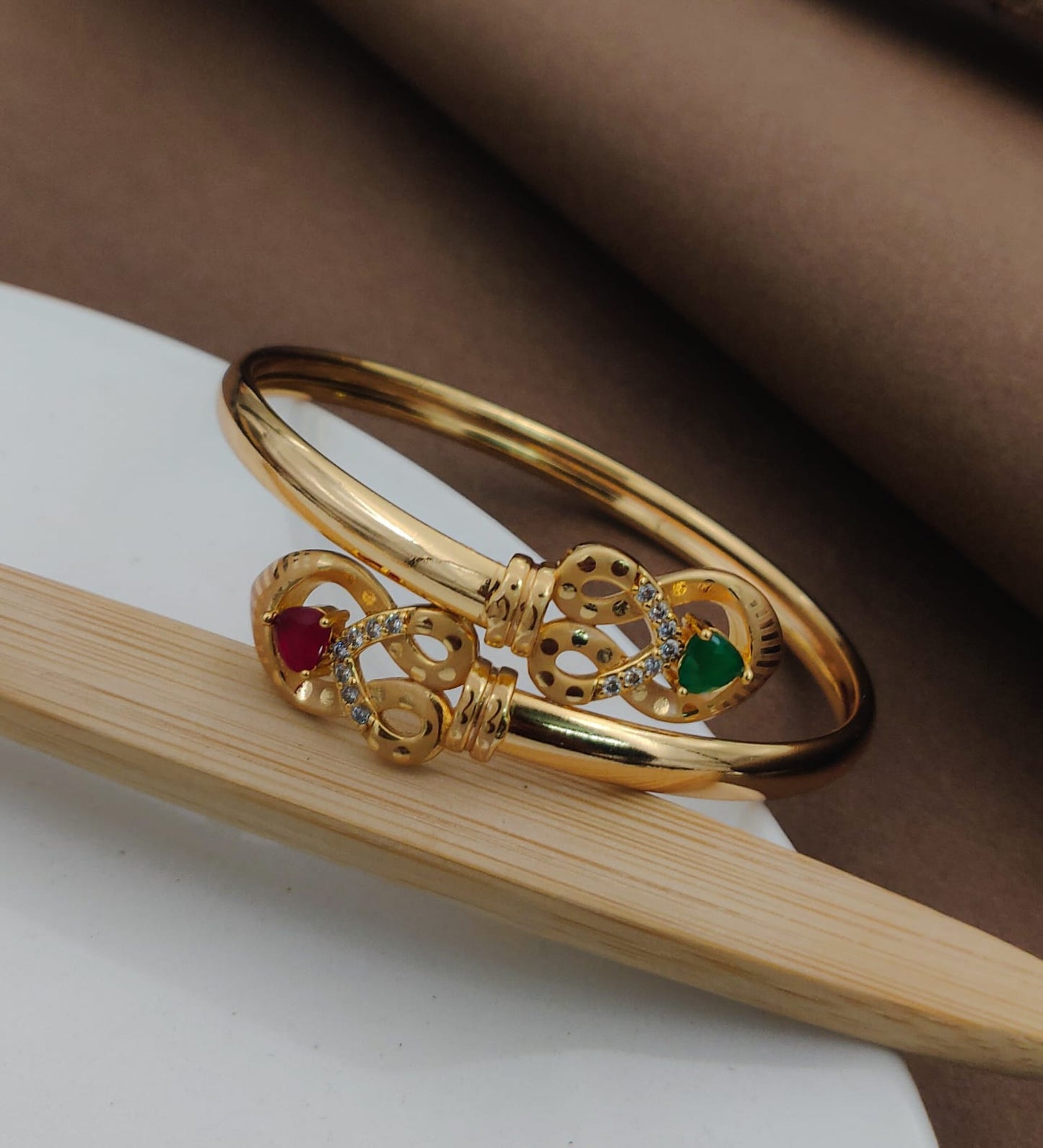 Elegant Women's Bracelets with Gold Plated Brass - Kadee Jewels
