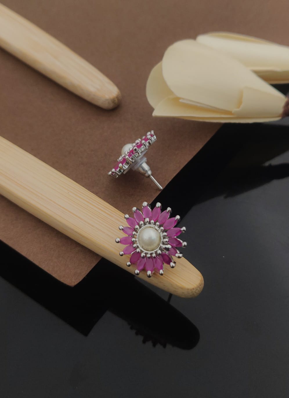 Exquisite Pearls KADEE jewel Women's Earrings with Silver plated brass - Kadee Jewels