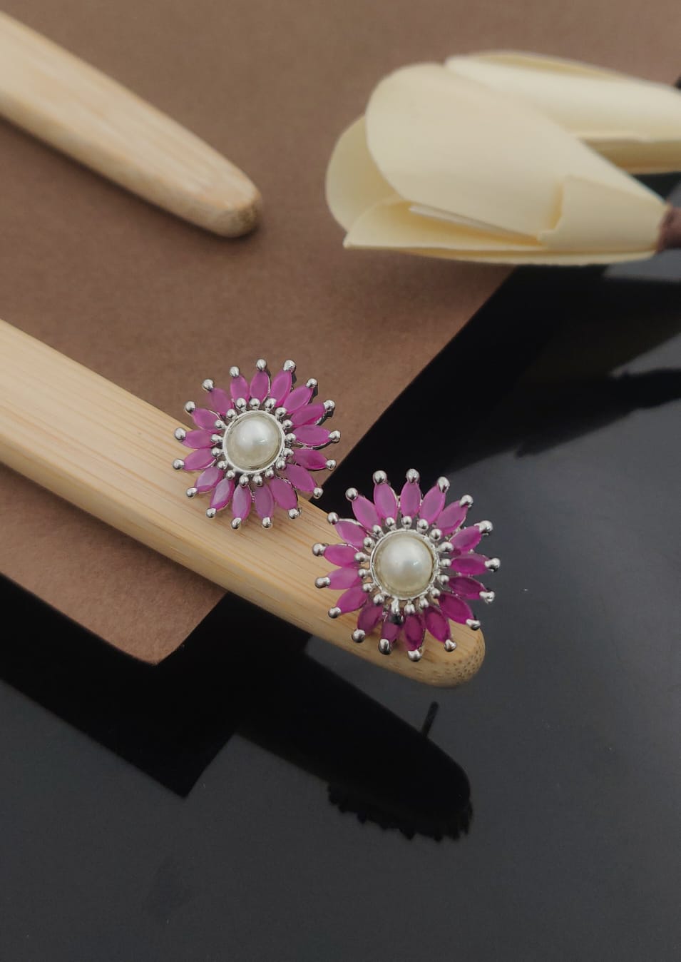 Exquisite Pearls KADEE jewel Women's Earrings with Silver plated brass - Kadee Jewels