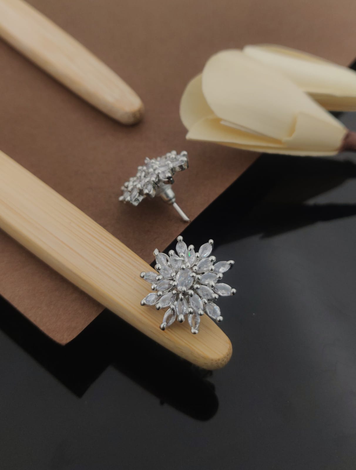 Alluring Adornments KADEE jewel Women's Earrings with Silver plated brass - Kadee Jewels