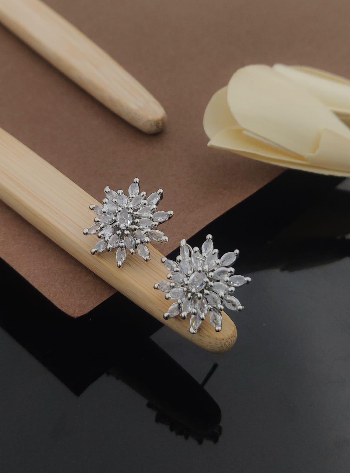Alluring Adornments KADEE jewel Women's Earrings with Silver plated brass - Kadee Jewels