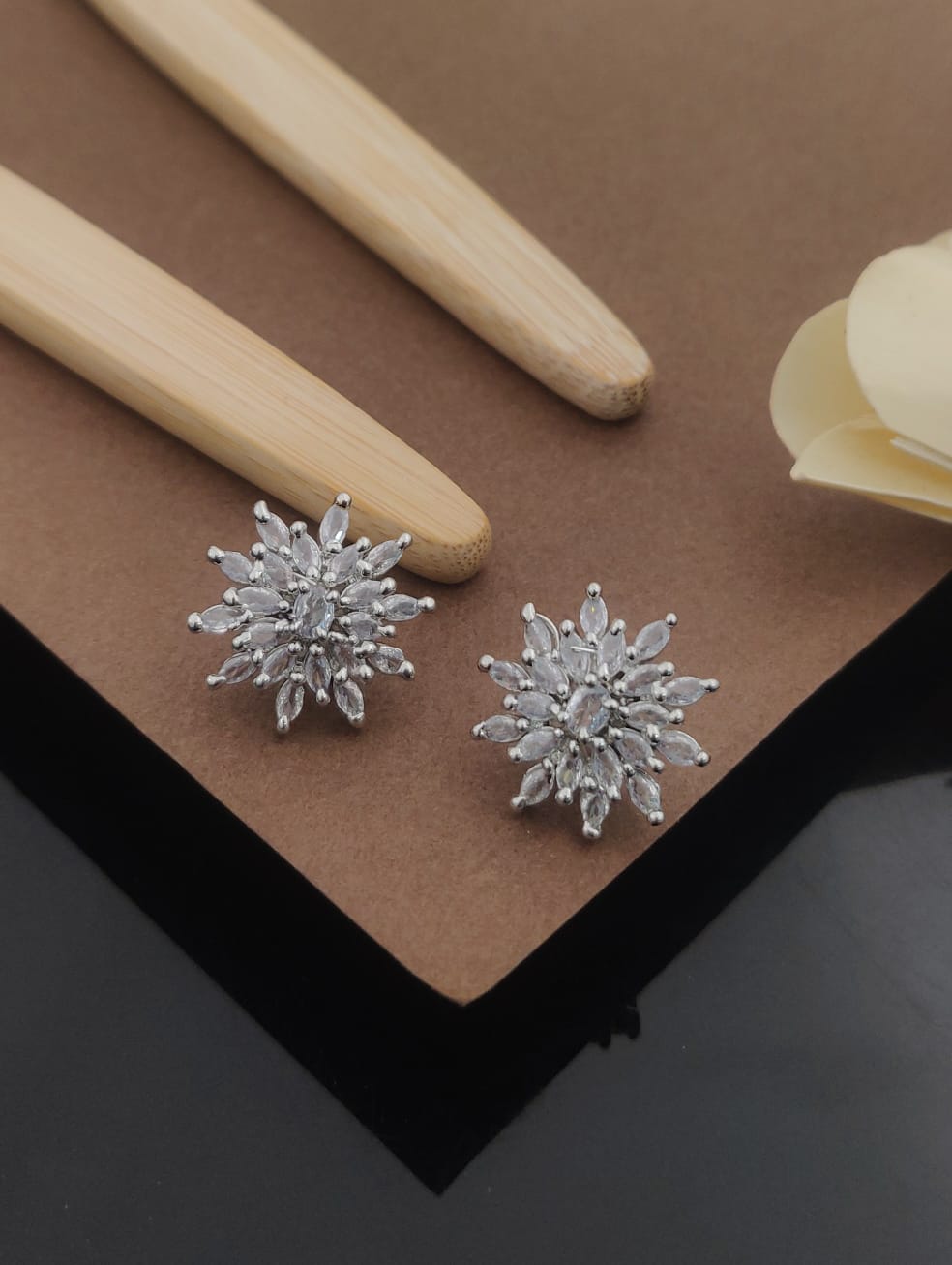 Alluring Adornments KADEE jewel Women's Earrings with Silver plated brass - Kadee Jewels