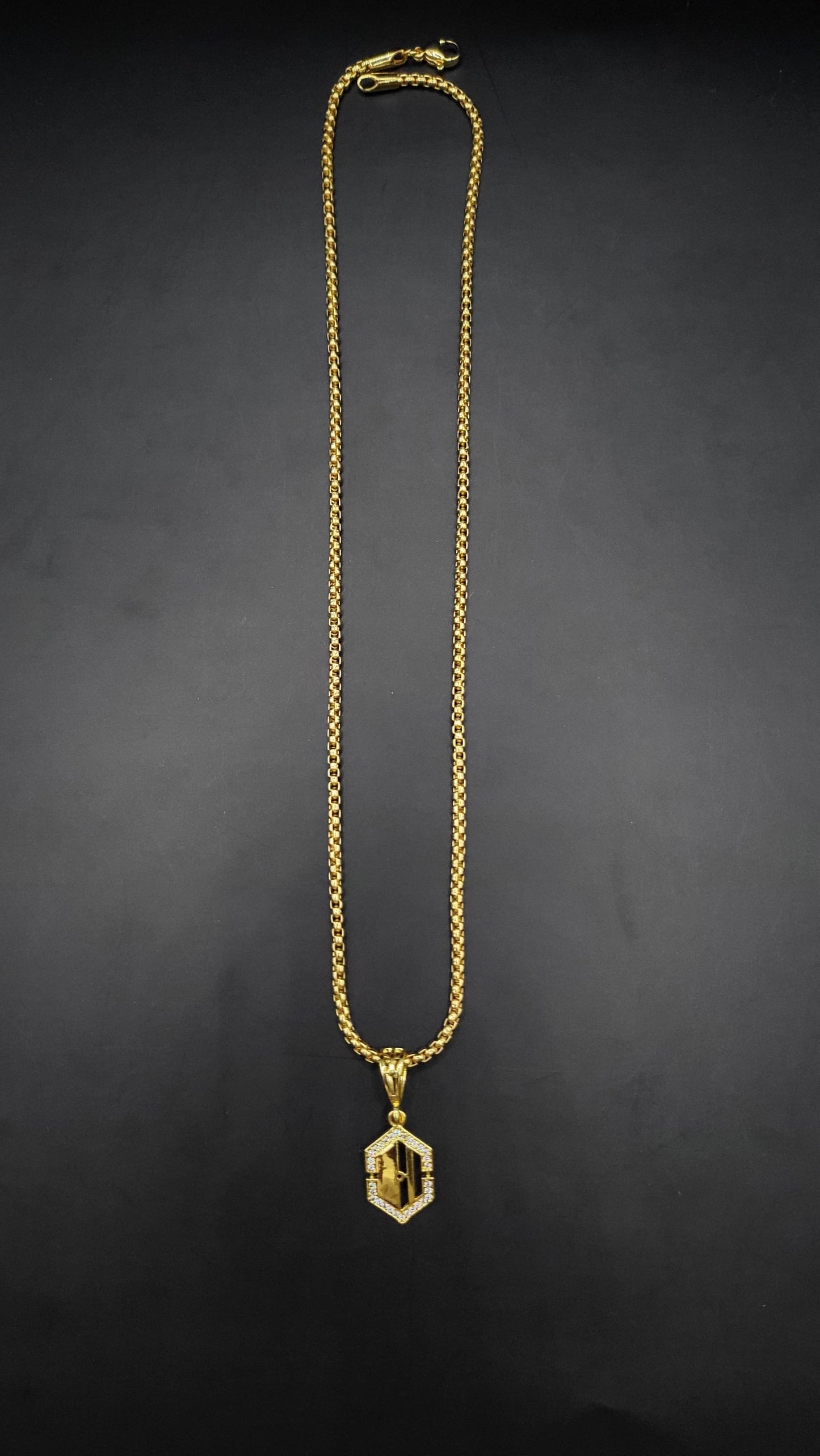Kadee Jewel Blazecore Pendant design Gold Plated with diamond Men Pendant With Chain - Kadee Jewels