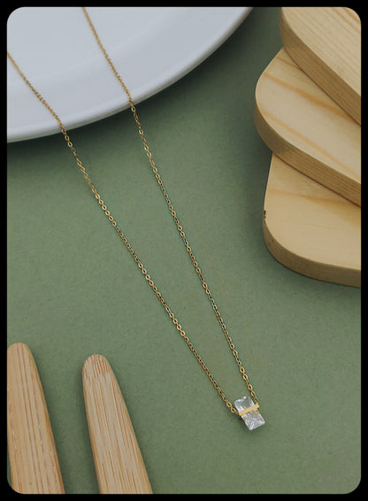 Classy Choker Gold-Plated American Diamond Mangal sutra - Kadee Jewels