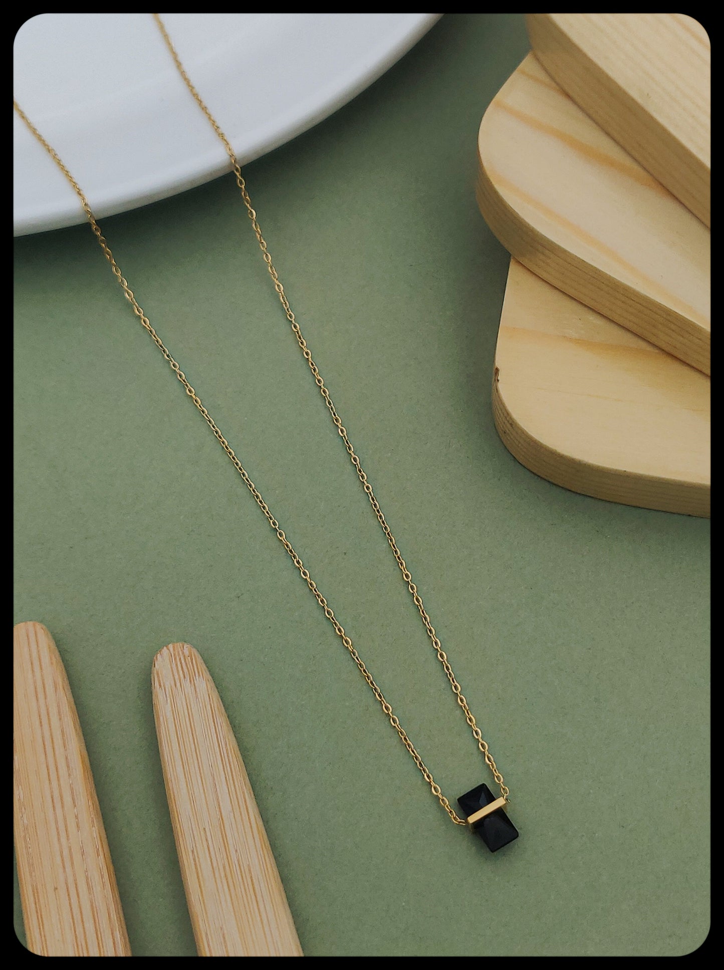 Classy Choker Gold-Plated American Diamond Mangal sutra - Kadee Jewels