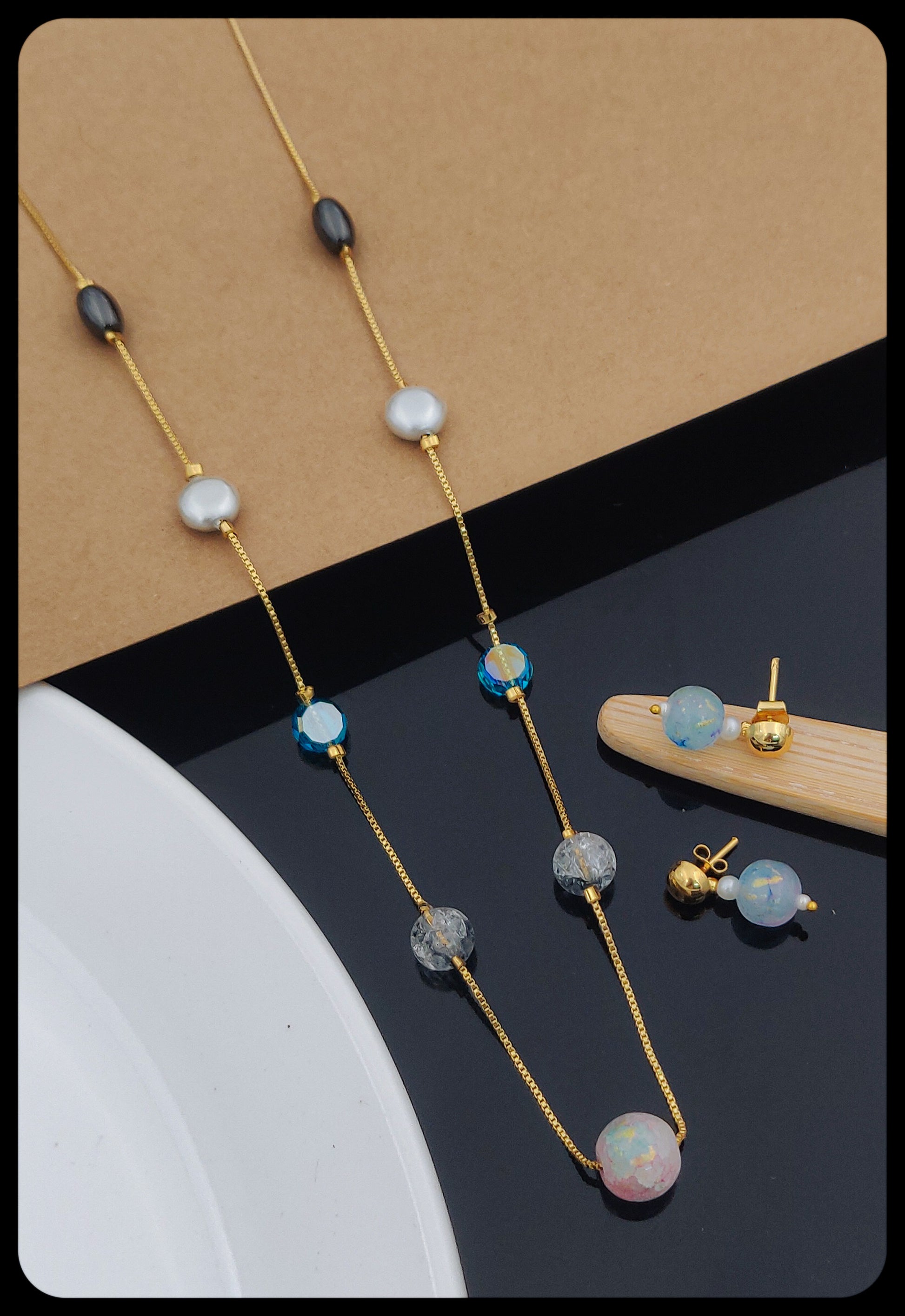 Charmed Life Women's Necklace with Gold Plated brass - Kadee Jewels
