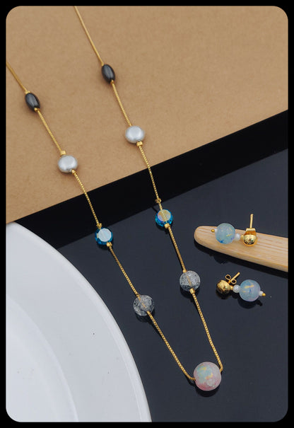 Charmed Life Women's Necklace with Gold Plated brass - Kadee Jewels