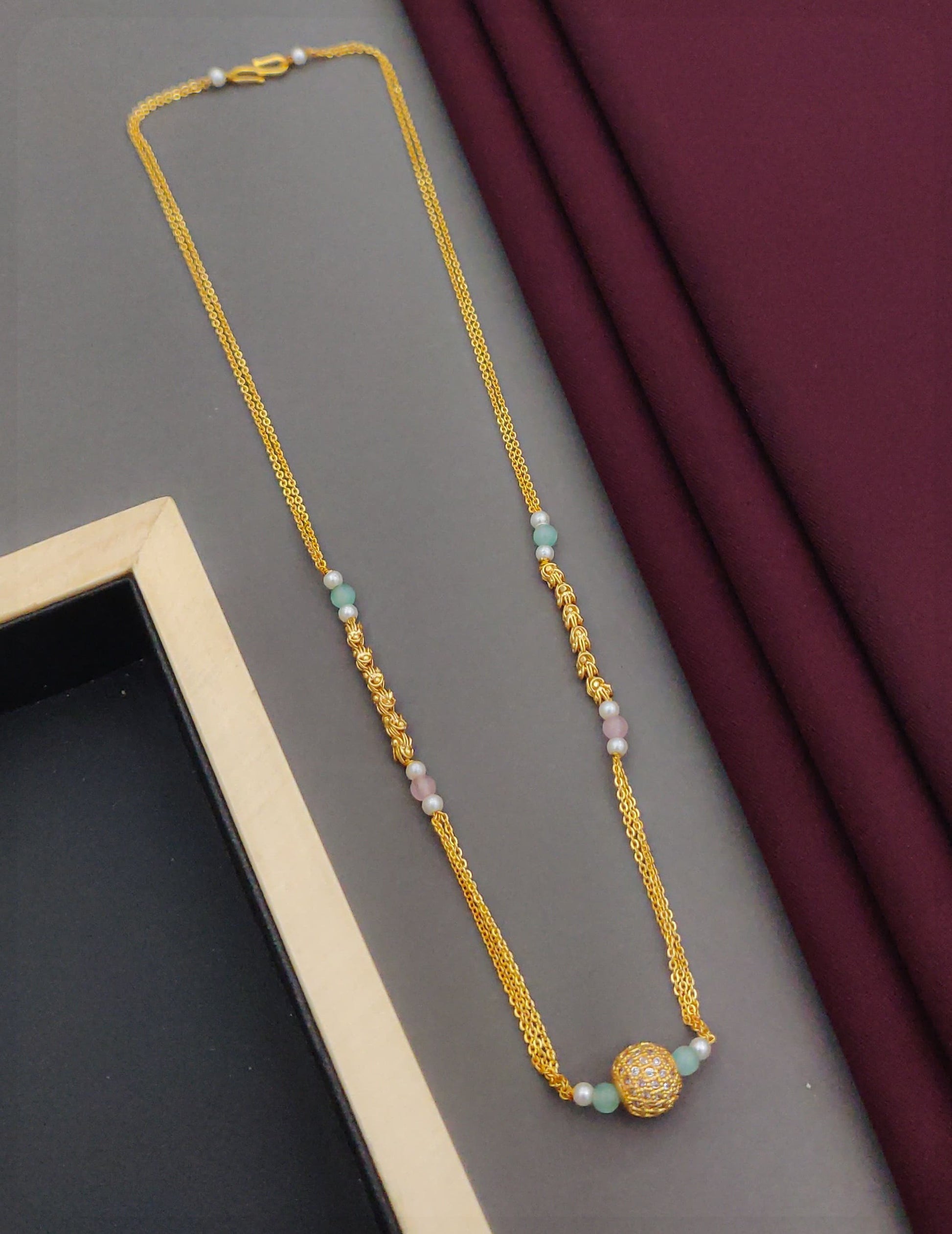 Diamonds & Dreams Women's Necklace with Gold Plated brass - Kadee Jewels