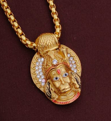 Kadee Jewel The Jai Hanuman Gold Men Pendant With Chain - Kadee Jewels