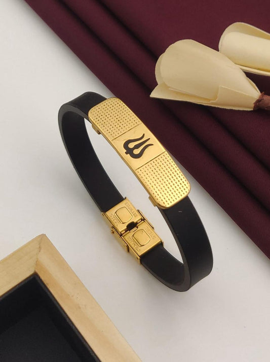 Trishul Premium Gold Bracelet for Men