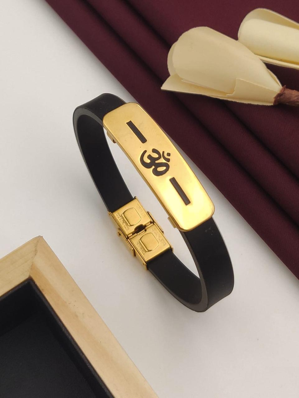 om Unique Premium Gold Bracelet for Men