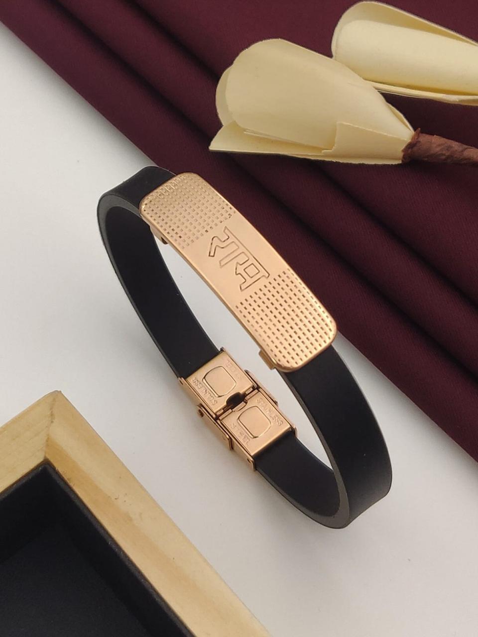 Ram Premium Gold Bracelet for Men