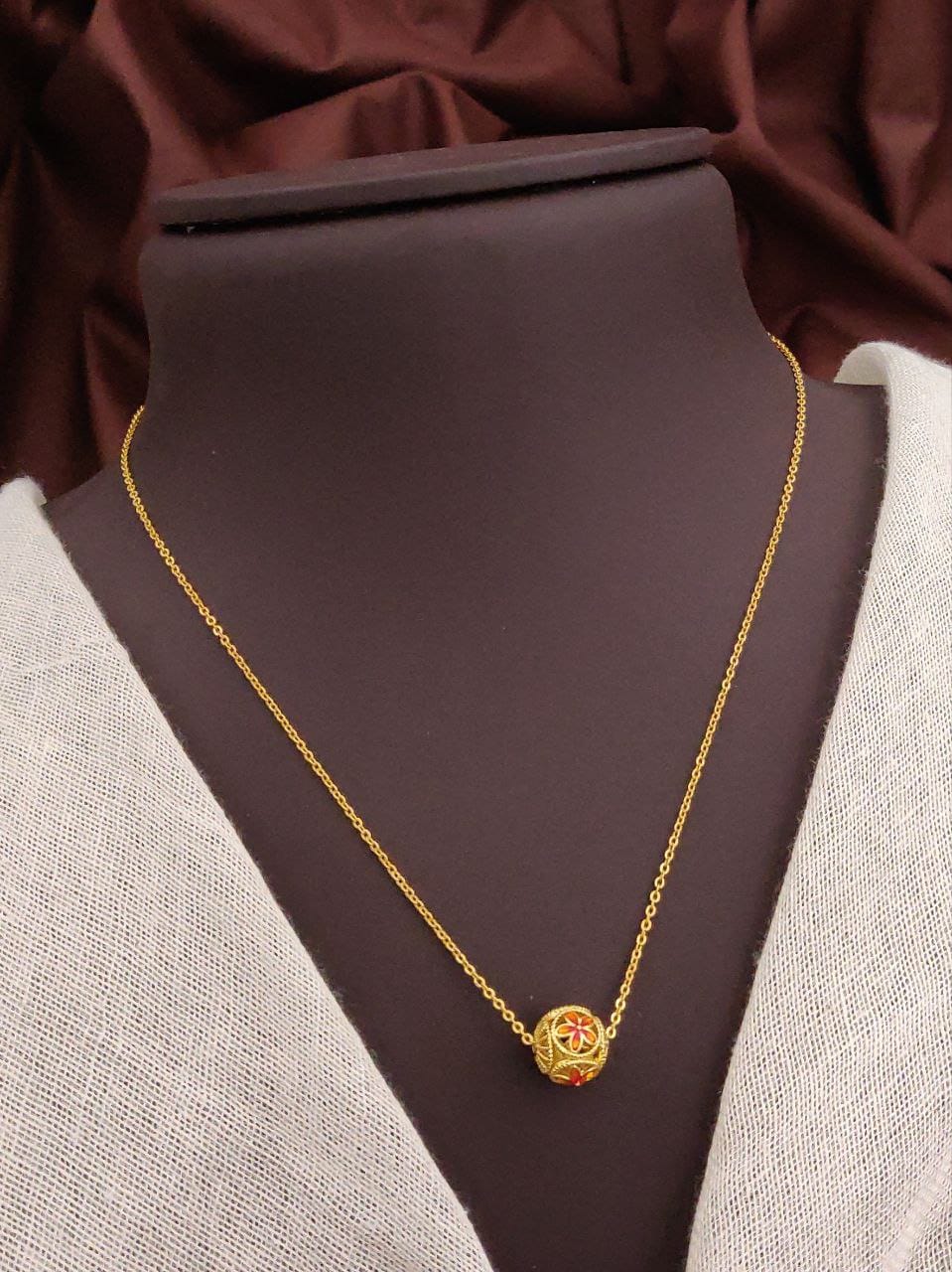 KADEE Jewel Women's Celestial Shine Necklace with Gold Plated brass