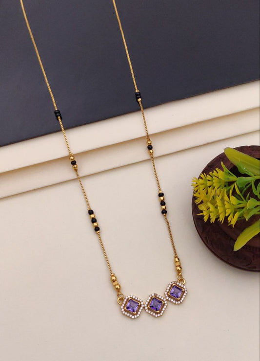 Kadee Jewel Bliss Knot Gold-Plated American Diamond Mangal sutra