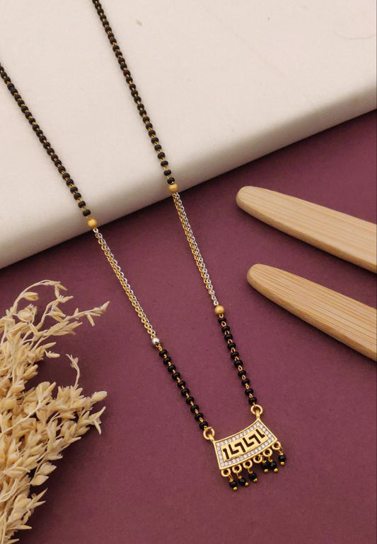 Kadee Jewel Pure Elegance Gold-Plated American Diamond Mangal sutra