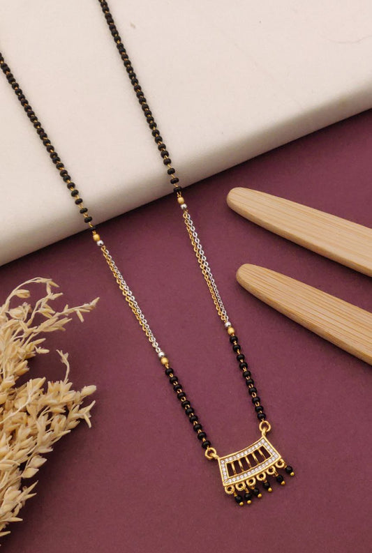 Kadee Jewel Radiant Vows Gold-Plated American Diamond Mangal sutra