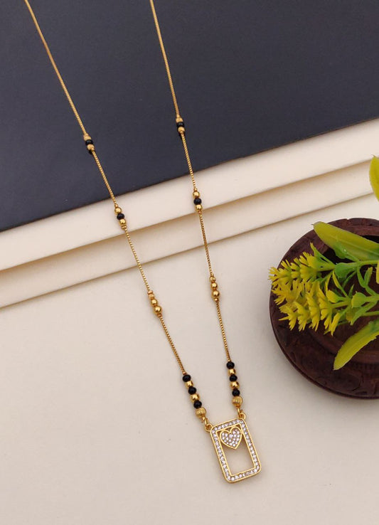 Kadee Jewel Golden Horizon Gold-Plated American Diamond Mangal sutra