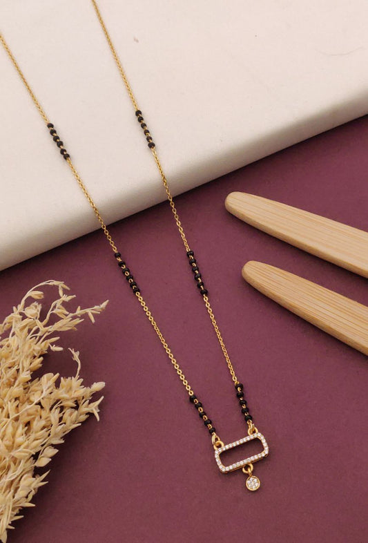 Kadee Jewel Soul Strings Gold-Plated American Diamond Mangal sutra