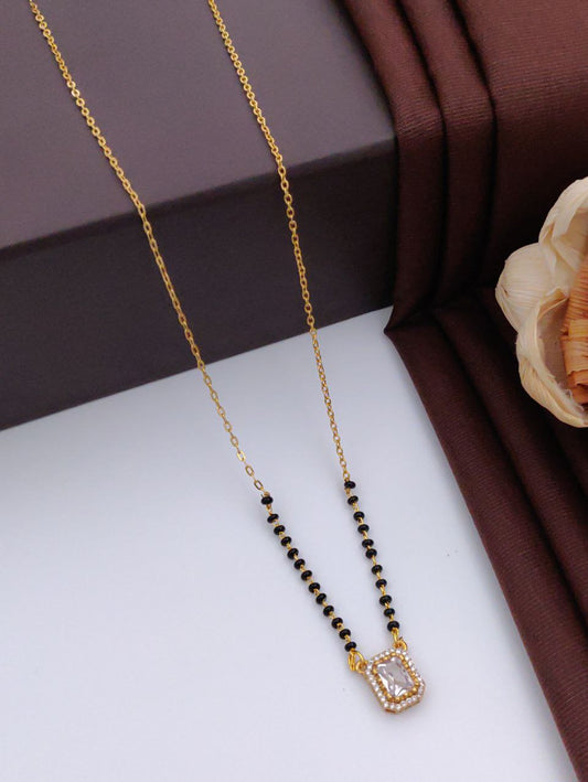 True Harmony Gold-Plated American Diamond Mangal sutra