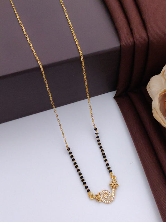 Radiant Union Gold-Plated American Diamond Mangal sutra