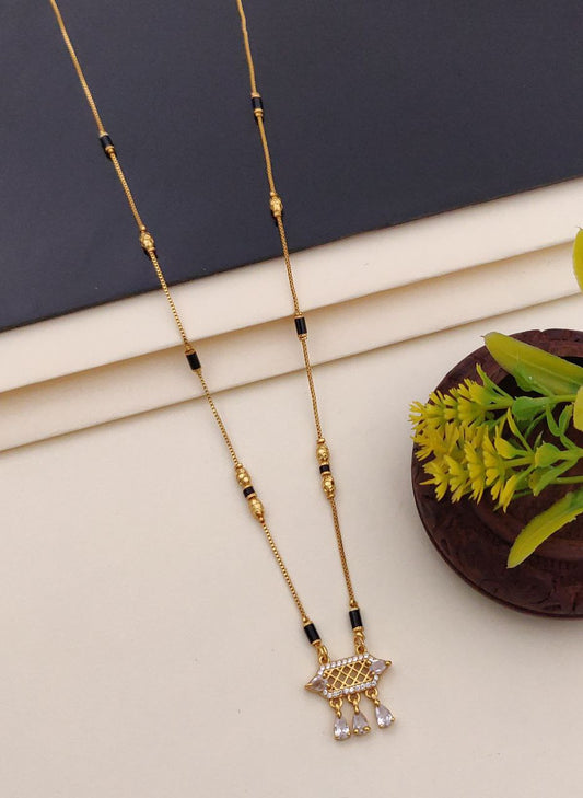 Kadee Jewel Golden Essence Gold-Plated American Diamond Mangal sutra