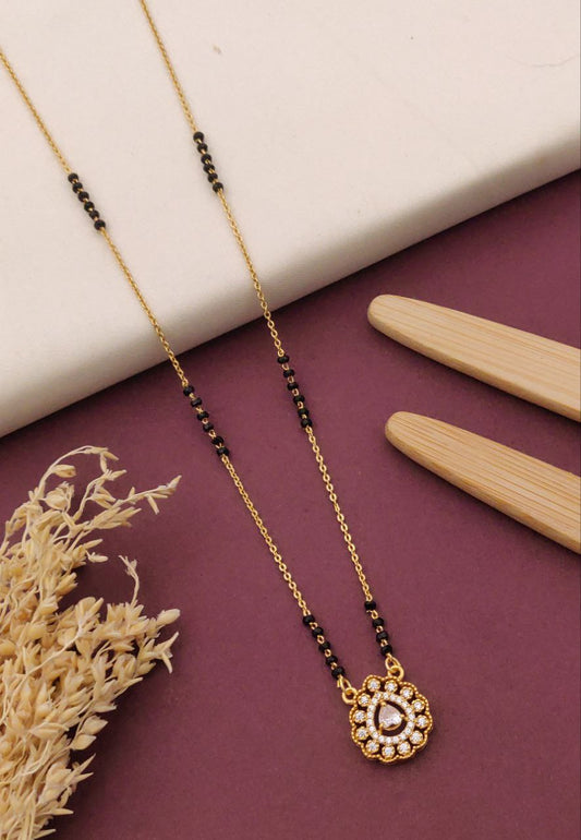 Kadee Jewel Eternal Bond Gold-Plated American Diamond Mangal sutra