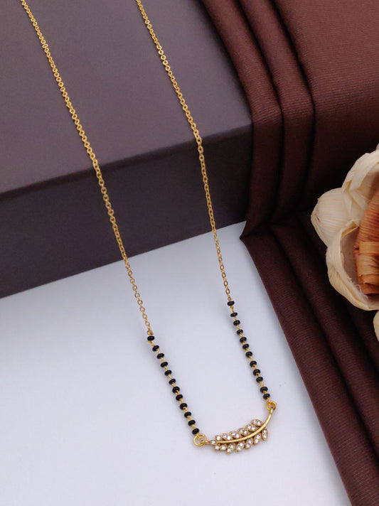 Grace Thread Gold-Plated American Diamond Mangal sutra