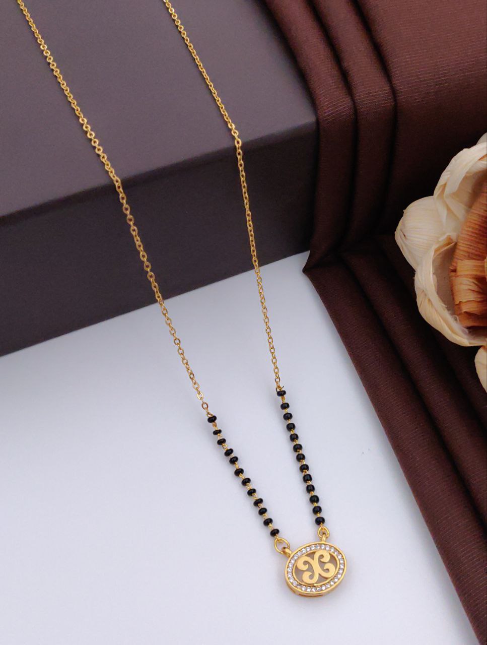 Radiant Bond Gold-Plated American Diamond Mangal sutra