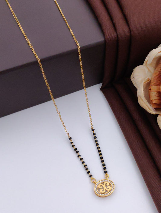 Radiant Bond Gold-Plated American Diamond Mangal sutra