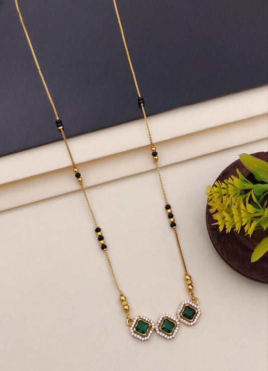 Kadee Jewel Mystic Threads Gold-Plated American Diamond Mangal sutra