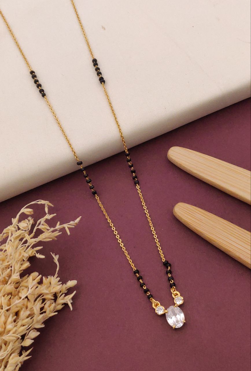 Kadee Jewel Sacred Bliss Gold-Plated American Diamond Mangal sutra