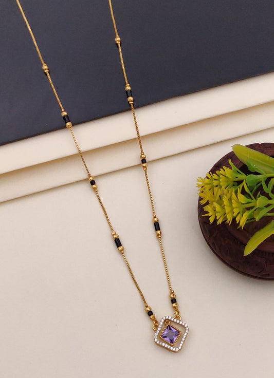 Kadee Jewel Celestial Vows Gold-Plated American Diamond Mangal sutra