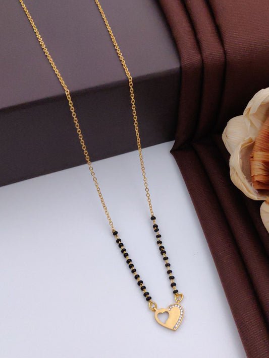 Golden Glow Gold-Plated American Diamond Mangal sutra