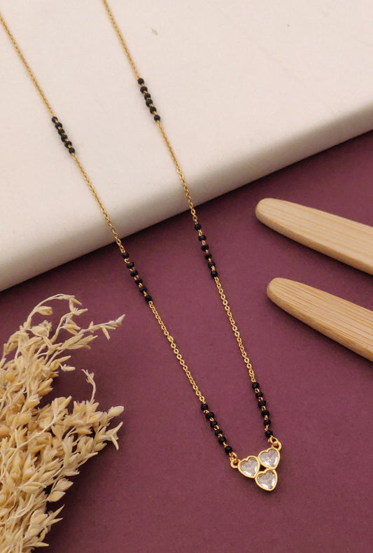 Kadee Jewel Moonlit Gold-Plated American Diamond Mangal sutra